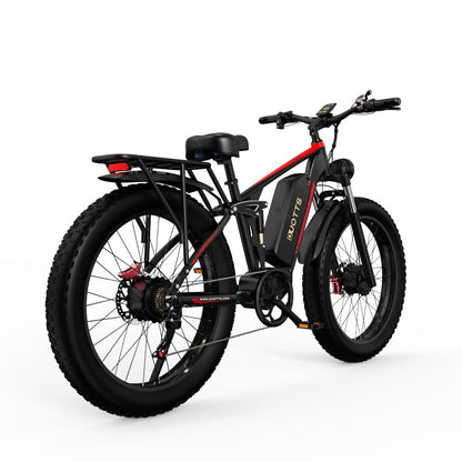 Duotts black top rated fat tire e bike,  long range electric bike ideal for all terrains UK.