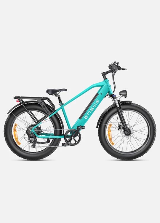 Fat tire e bike in blue, designed for all terrains, offering a stylish electric bike ride in the UK