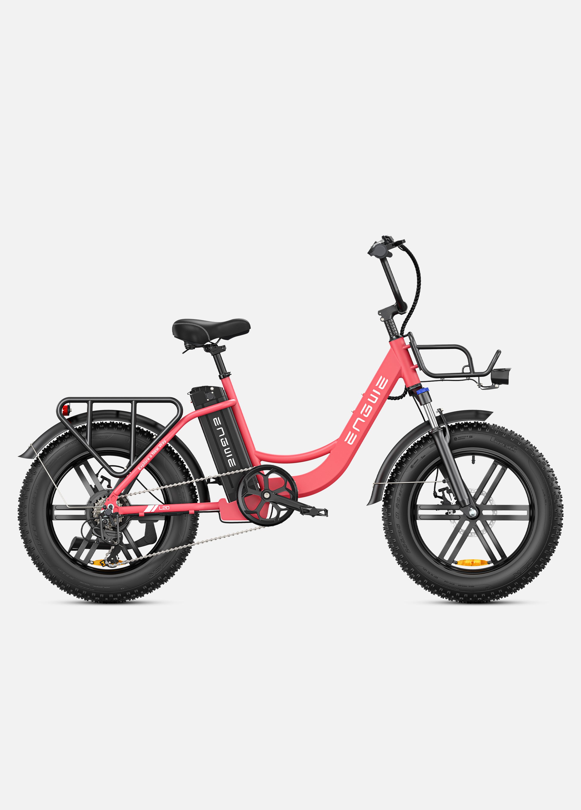 Fat tire e bike with step through design, for all terrains including city, mountain and trekking electric bike rides in the UK