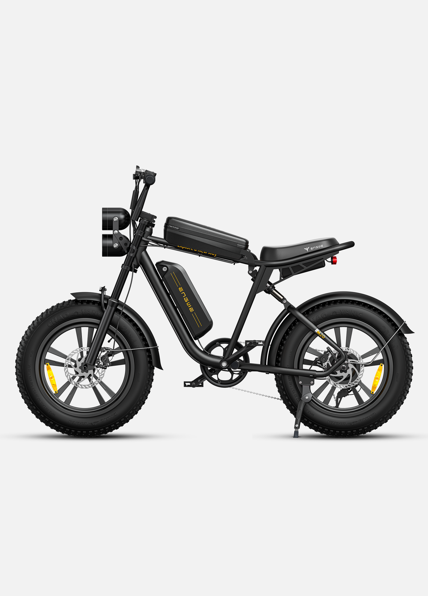 Fat tire e bike in black, designed for all terrains, offering a stylish electric bike ride in the UK