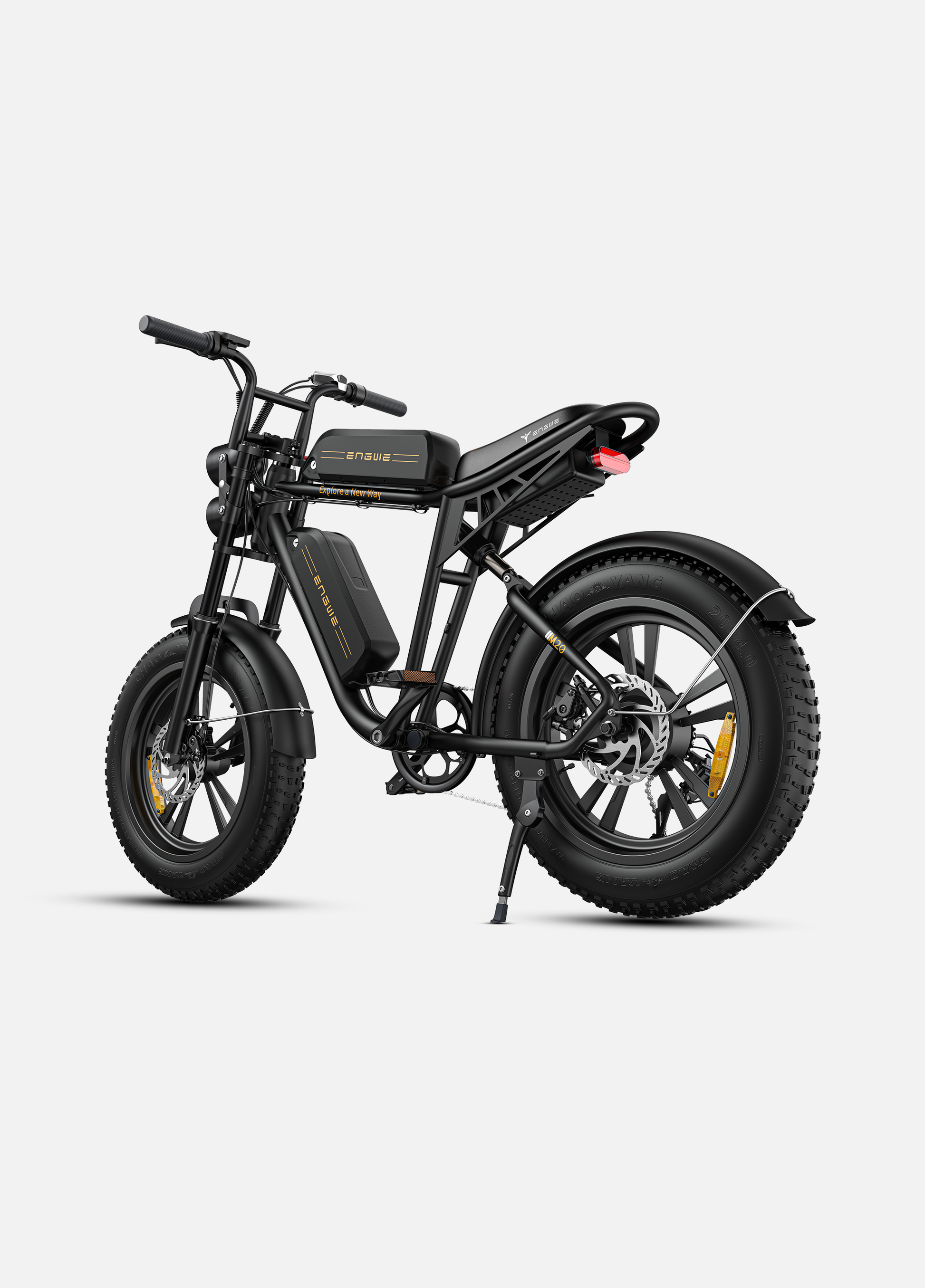 Fat tire e bike in black, designed for all terrains, offering a stylish electric bike ride in the UK