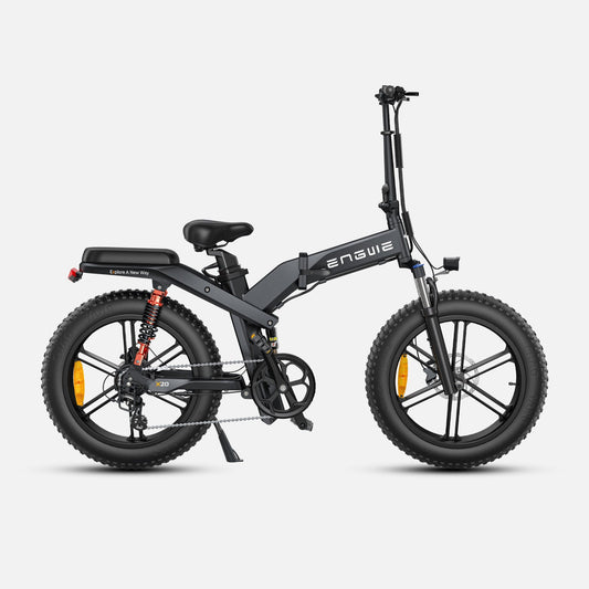 Black fat tire e bike, designed for all terrains including city, mountain and trekking electric bike rides in the UK