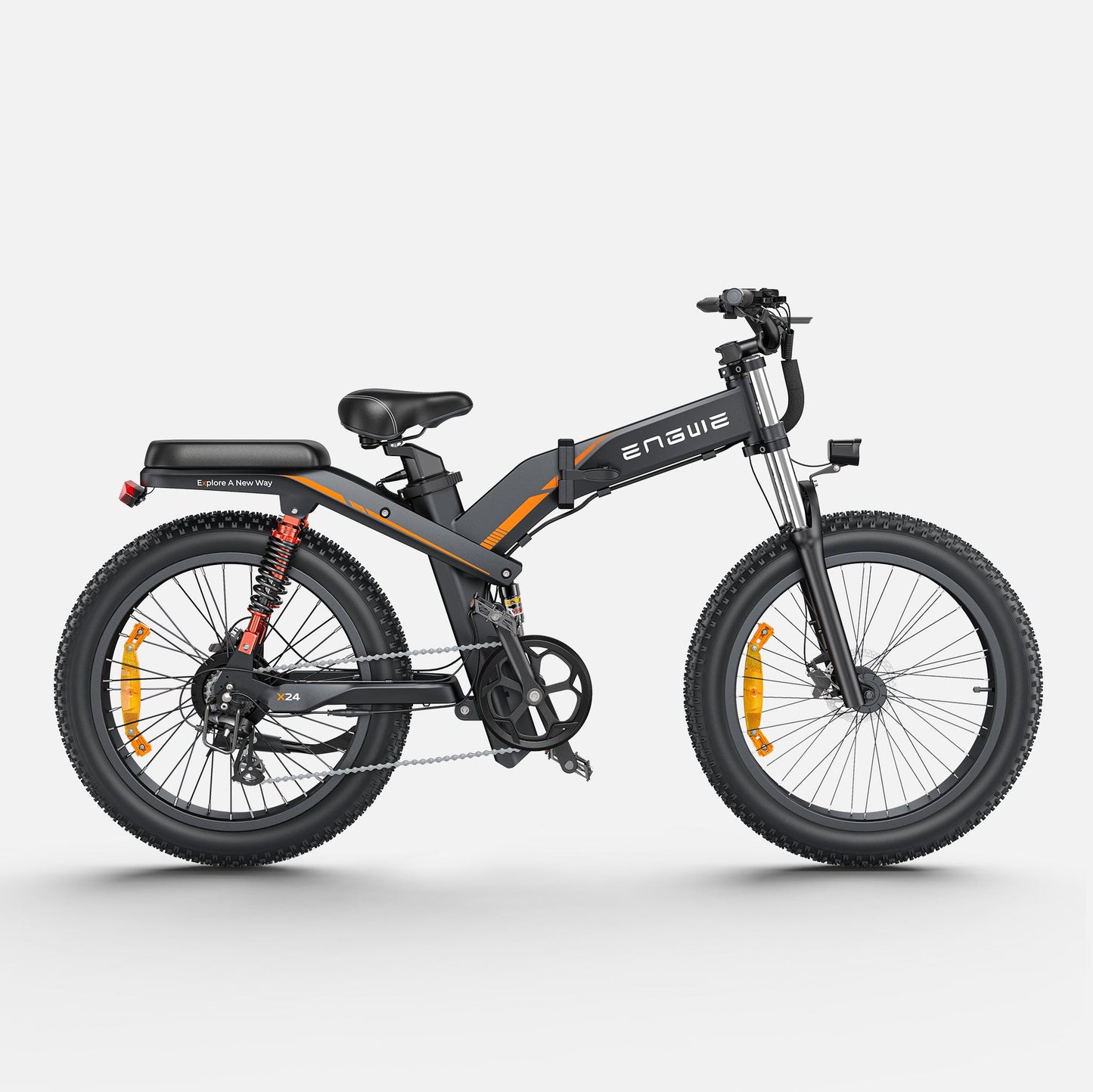 Folding fat tire e bike, designed for all terrains including city, mountain and trekking electric bike rides in the UK