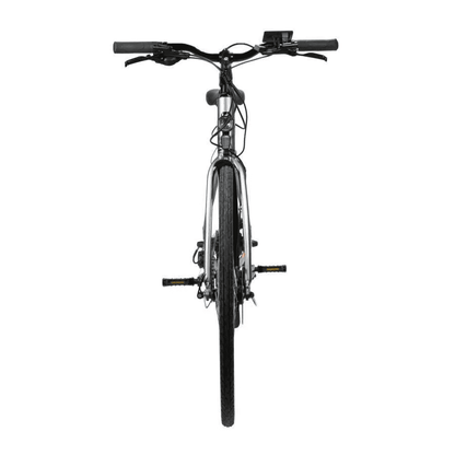 Grey step-through electric bike, one of the lightest e bikes ideal for commuting and daily use in the UK.