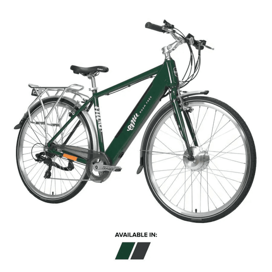 Low-price Emu electric bike with pedal assist, perfect for mountain rides, available e bikes in the UK