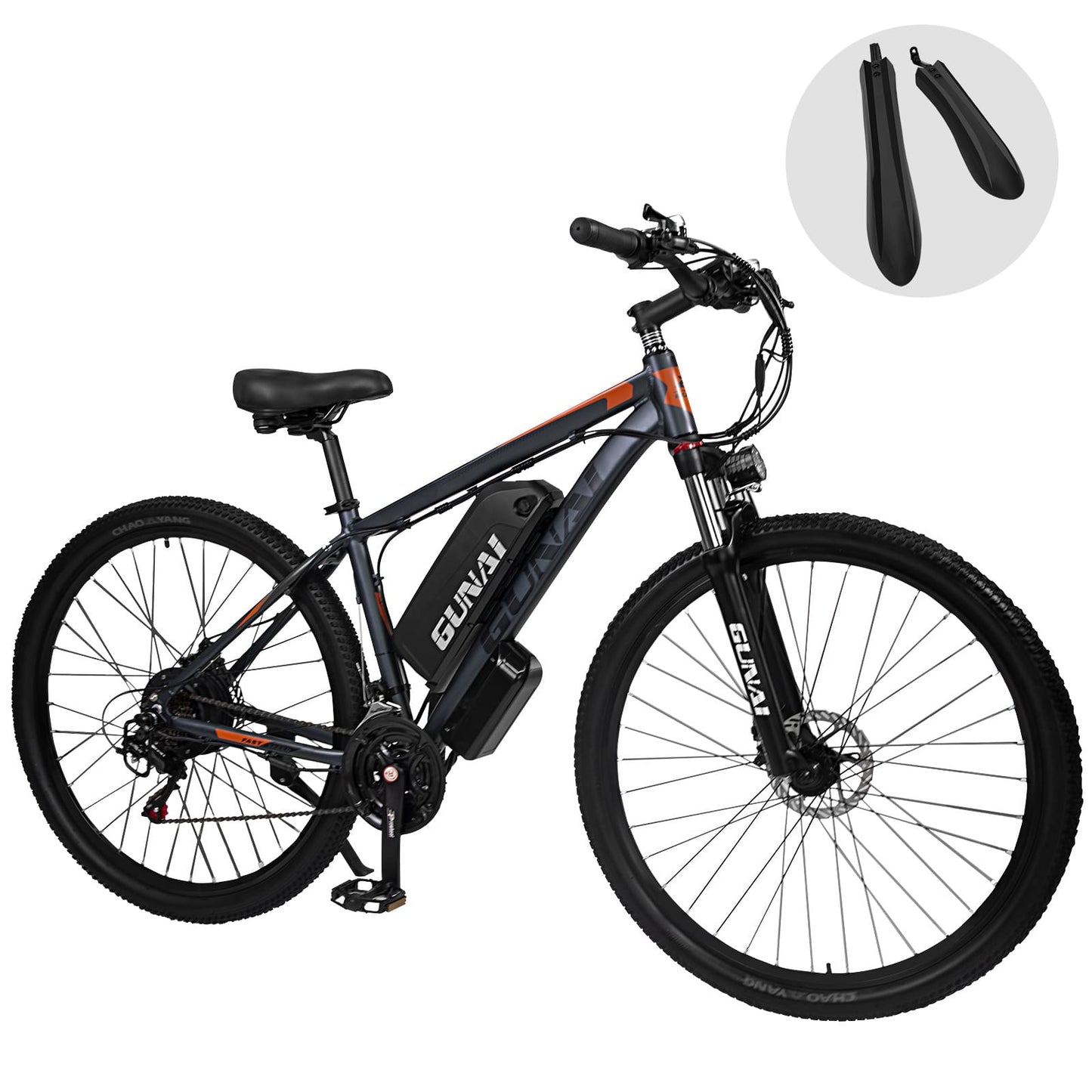 Gunai best ebikes, ideal for commuting, off-road riding, and daily use. Black electric bike available in the UK.