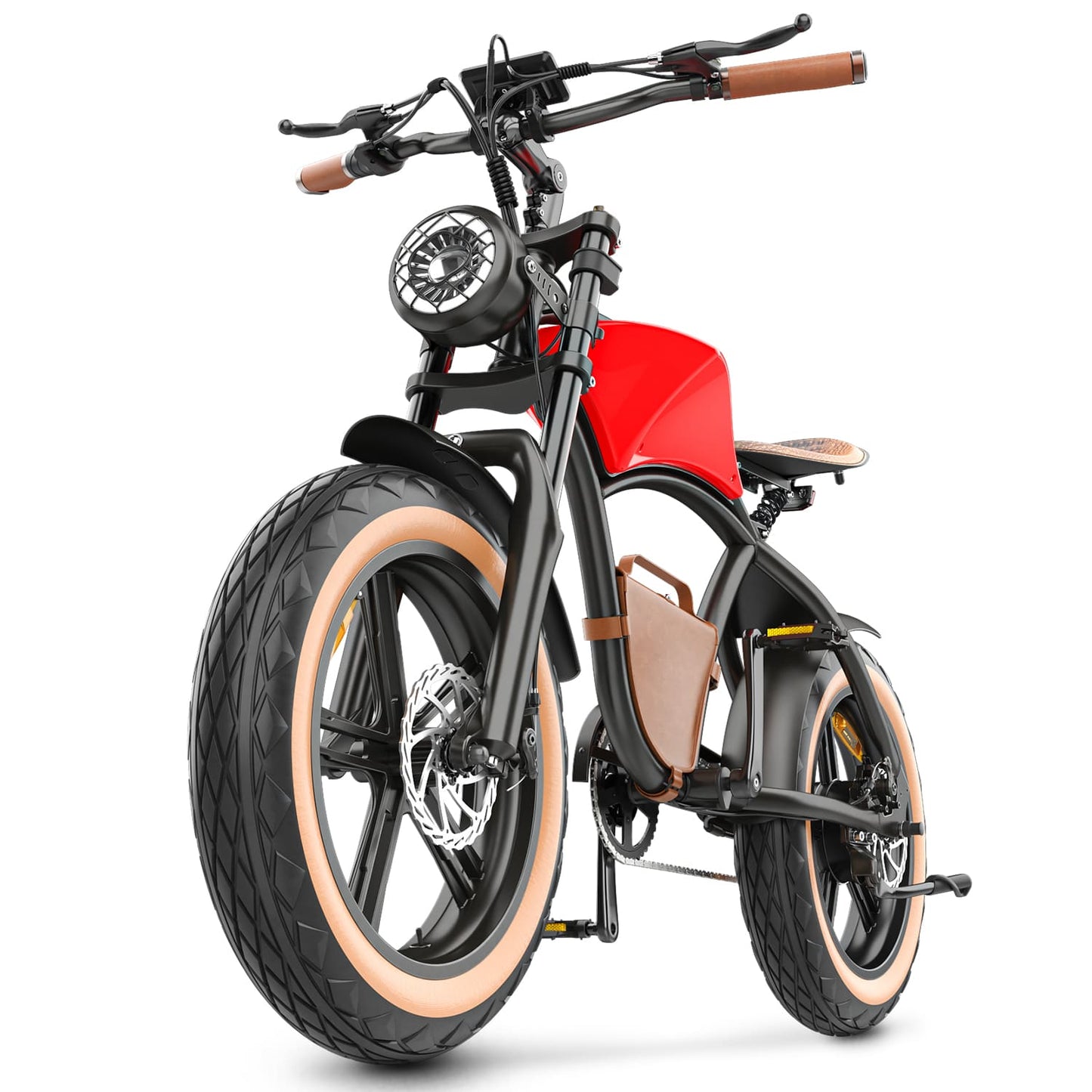 Stylish fat tire e bike, designed for all terrains including city, mountain and trekking electric bike rides in the UK