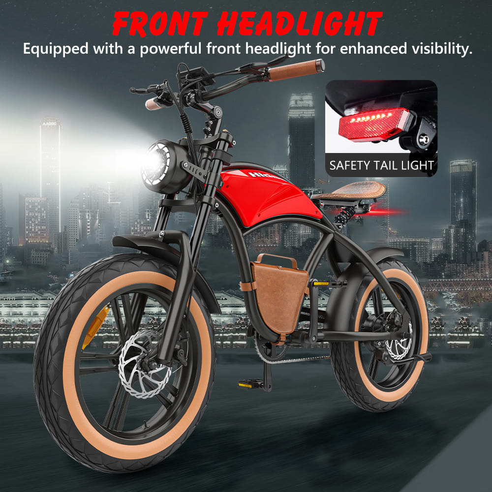 Stylish fat tire e bike, designed for all terrains including city, mountain and trekking electric bike rides in the UK