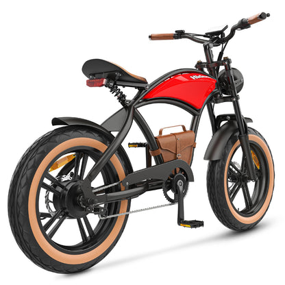 Stylish fat tire e bike, designed for all terrains including city, mountain and trekking electric bike rides in the UK