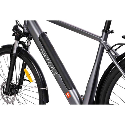 Top rated grey electric bike with pedal assist, perfect for commuting, off-road cycling, and city travel across the UK.