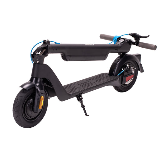 Black electric e scooter for affordable commuting, ideal for daily use, available in the UK