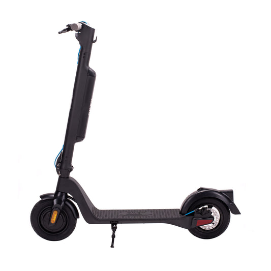 Black electric e scooter for affordable commuting, ideal for daily use, available in the UK