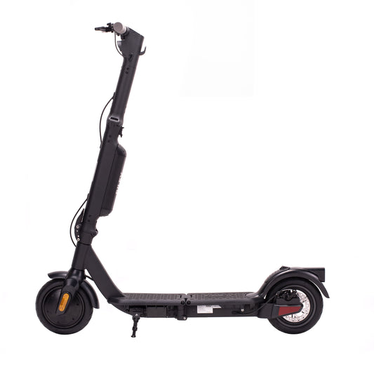 Black electric e scooter for affordable commuting, ideal for daily use, available in the UK