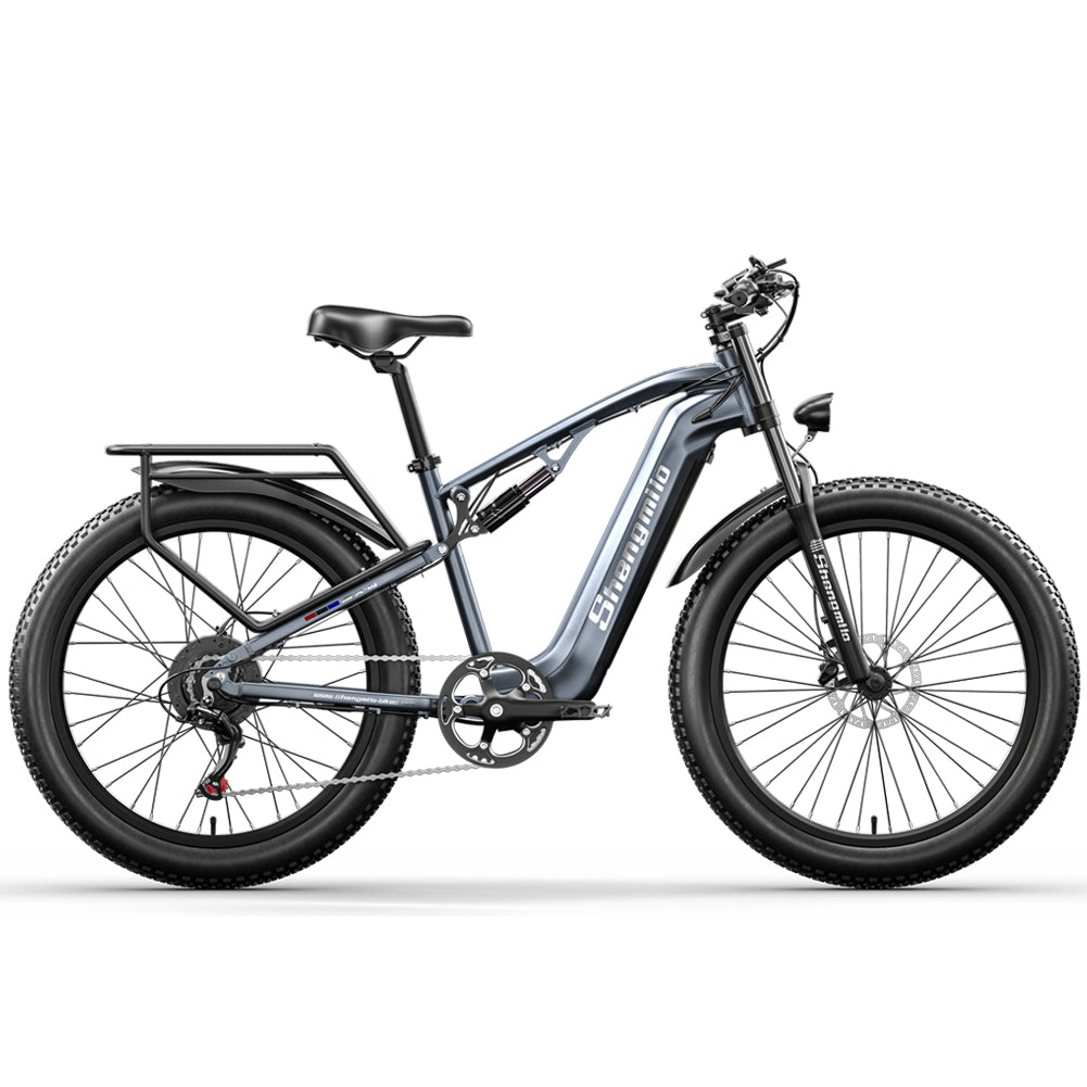 Top rated blue electric bike with pedal assist, perfect for commuting, mountain cycling, and city travel across the UK.