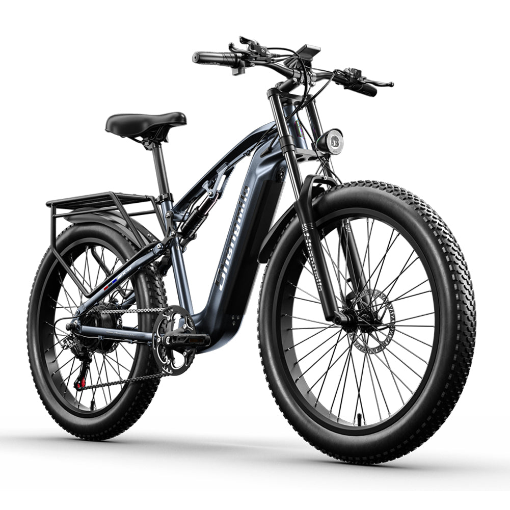 Top rated blue electric bike with pedal assist, perfect for commuting, mountain cycling, and city travel across the UK.