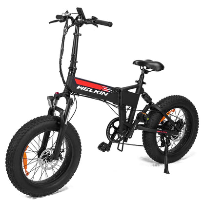 Folding fat tire e bike, designed for all terrains including city, mountain and trekking electric bike rides in the UK