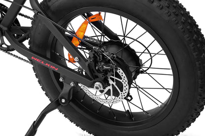 Folding fat tire e bike, designed for all terrains including city, mountain and trekking electric bike rides in the UK